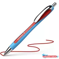   Golyóstoll, 0,7 mm, nyomógombos, SCHNEIDER "Slider Rave XB", piros