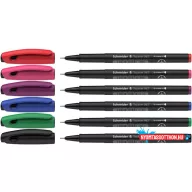   Tűfilc készlet, 0,4 mm, SCHNEIDER "Topliner 967", 6 különböző szín