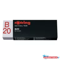 Radír, papírtokkal, ROTRING "Rapid B20", fehér