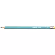   Grafitceruza radírral, HB, hatszögletű, STABILO "Pencil 160", kék