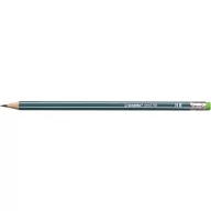  Grafitceruza radírral, HB, hatszögletű, STABILO "Pencil 160", olajzöld