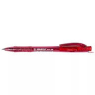   Golyóstoll, 0,38 mm, nyomógombos, STABILO "Liner 308", piros