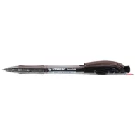   Golyóstoll, 0,38 mm, nyomógombos, STABILO "Liner 308", fekete