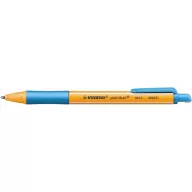   Golyóstoll, 0,5 mm, nyomógombos, STABILO "Pointball", türkiz