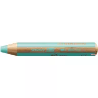   Színes ceruza, kerek, vastag, STABILO "Woody 3 in 1 Pastel", pasztell kék