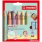 Színes ceruza készlet, kerek, vastag, STABILO "Woody 3 in 1 Pastel", 6 különböző pasztell szín