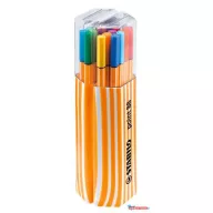   Tűfilc készlet, 0,4 mm, STABILO "Point 88 Twin Pack", 20 különböző szín
