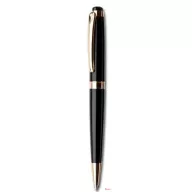   Golyóstoll, fekete "Royal", fehér SWAROVSKI® kristállyal, 14cm, ART CRYSTELLA®