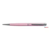   Golyóstoll, rózsaszín "Lille Pen", fehér SWAROVSKI® kristállyal, 14cm, ART CRYSTELLA®