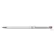 Golyóstoll, fehér "SLIM", light siam piros SWAROVSKI® kristállyal, 13 cm, ART CRYSTELLA®