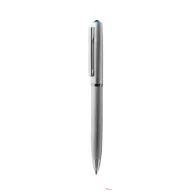   Golyóstoll, ezüst, "Oslo", aquakék SWAROVSKI® kristállyal, 13 cm, ART CRYSTELLA®