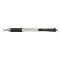   Golyóstoll, 0,4 mm, nyomógombos, UNI "SN-101 Laknock Fine", fekete