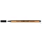 Tűfilc, 0,4 mm, VICTORIA OFFICE,"Slim", fekete
