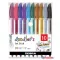 Zseléstoll készlet, 0,33 mm, kupakos, ZEBRA "Doodler'z Glitter", 10 csillogó vegyes szín