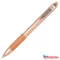 Golyóstoll, 0,27 mm, nyomógombos, ZEBRA "Z-Grip Smooth Rose Gold", kék