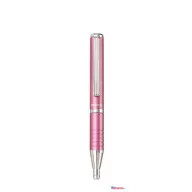   Golyóstoll, 0,24 mm, teleszkópos, metálpink tolltest, ZEBRA "SL-F1", kék