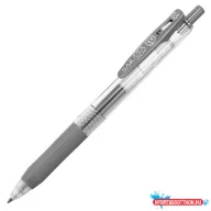   Zseléstoll, 0,33 mm, nyomógombos, ZEBRA "Sarasa Clip", szürke