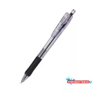   Golyóstoll, 0,21 mm, nyomógombos, ZEBRA "Tapli Clip ECO", fekete