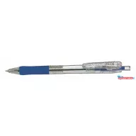   Golyóstoll, 0,21 mm, nyomógombos, ZEBRA "Tapli Clip ECO", kék
