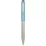  Golyóstoll, 0,24 mm, teleszkópos, rozsdamentes acél, világoskék tolltest, ZEBRA "Telescopic Metal Stylus", kék
