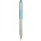 Golyóstoll, 0,24 mm, teleszkópos, rozsdamentes acél, világoskék tolltest, ZEBRA "Telescopic Metal Stylus", kék