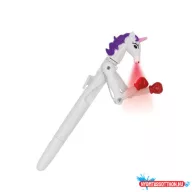   Unikornis golyóstoll, 1 mm, LED fénnyel, WEDO "Lucky Punch", kék