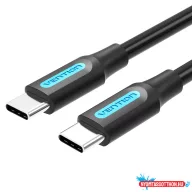 Vention USB-C 2.0/M, 1,5m, (fekete,PVC), kábel
