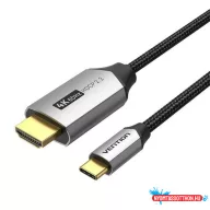 Vention USB-C/M ->HDMI/M (4K, alu), 2m, kábel