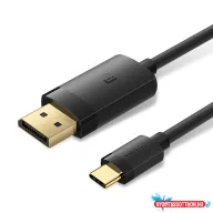 Vention USB-C -> DisplayPort, (4K,fekete),2m, kábel