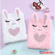 Szőrös notesz - nyuszi (A5)