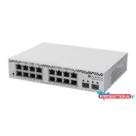  MikroTik CSS318-16G-2S+IN 16xGbE LAN 2xSFP+ port Cloud Smart Switch
