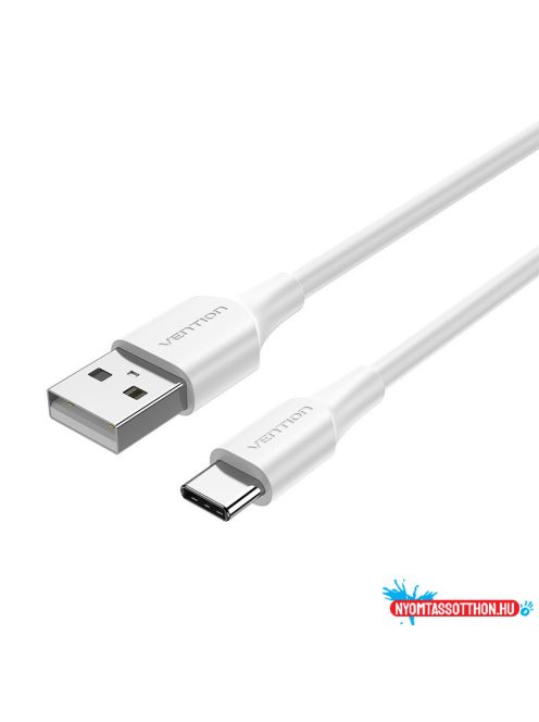 Vention USB-A 2.0/M -> USB-C/M, fehér, 2m, kábel