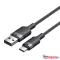 Vention USB-A 2.0/M -> USB-C/M, 1m,(fekete,3A), kábel