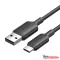 Vention USB-A 2.0/M -> USB-C/M, 1m,(fekete), kábel