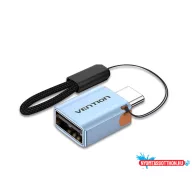   VENTION USB 3.1 Type-C M to USB FeM OTG Adapter with Lanyard Gray