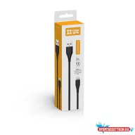   Colorway USB kábel Apple Lightning (PVC) 2,4А 1m fekete (CW-CBUL024-BK)