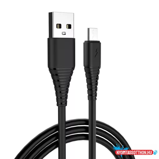Colorway USB MicroUSB (PVC) 2.4А 1 méter fekete kábel (CW-CBUM025-BK)
