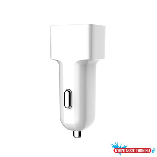 Autós töltő ColorWay 2USB AUTO ID 2.4A (12W) fehér (CW-CHA009-WT)