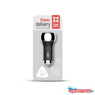   Autós töltő ColorWay 2USB (Power Delivery Port + QC3.0 ) (36W) fekete (CW-CHA012PD-BK)