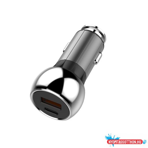Autós töltő ColorWay 2USB (Power Delivery Port + QC3.0 ) (36W) fekete (CW-CHA012PD-BK)