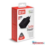   ColorWay AC töltő tápellátó port PPS USB Type-C (45W) fekete (CW-CHS034PD-BK)