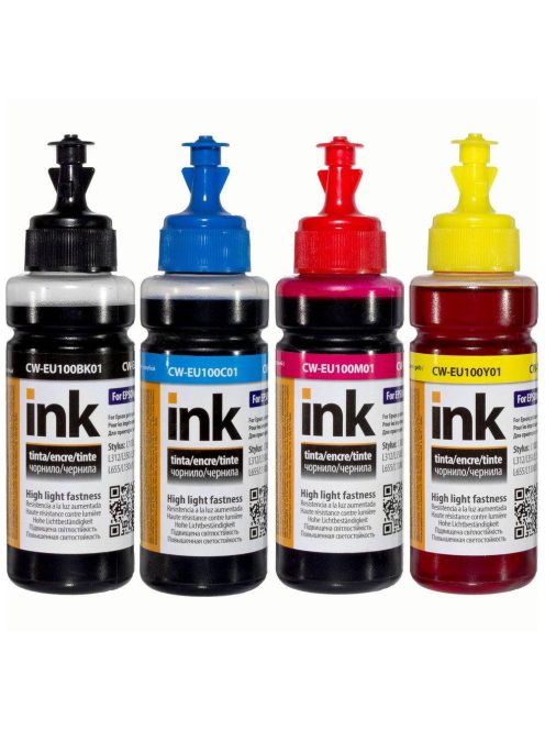 ColorWay T6641-T6644 szett tinta - 100ml (prémium UV ellenálló utángyártott tinta)