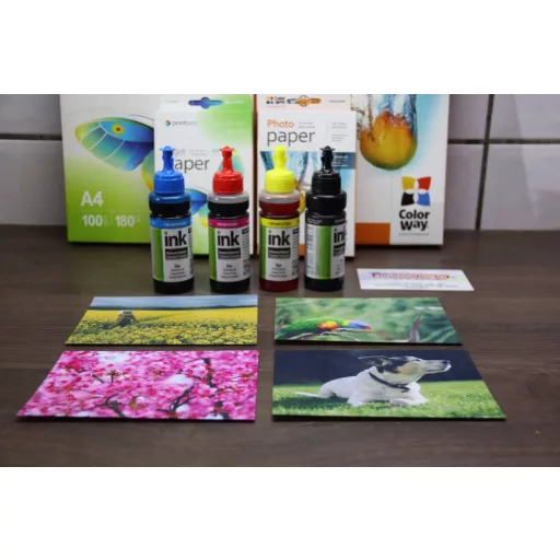 ColorWay T6641-T6644 szett tinta - 100ml (prémium UV ellenálló utángyártott tinta)