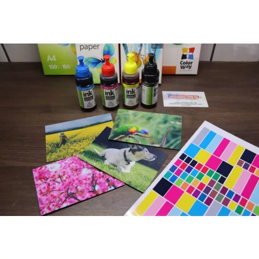 ColorWay T6641-T6644 szett tinta - 100ml (prémium UV ellenálló utángyártott tinta)