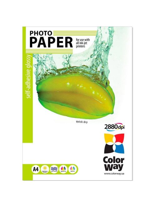 Fotópapír Glossy öntapadó glossy 115/80g/m A4 20 ív