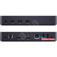  Dell Docking Station D3100 USB 3.0 csatlakozás, Portok: 1x DisplayPort, 2x HDMI (max. 2048 x 1152) output, 3x SuperSpeed USB 3.0, 
2x USB 2.0 port, Gigabit Ethernet, 2x 3,5mm audio out, (1x HDMI -> D