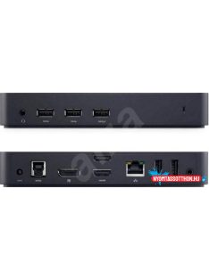   Dell Docking Station D3100 USB 3.0 csatlakozás, Portok: 1x DisplayPort, 2x HDMI (max. 2048 x 1152) output, 3x SuperSpeed USB 3.0, 
2x USB 2.0 port, Gigabit Ethernet, 2x 3,5mm audio out, (1x HDMI -> D