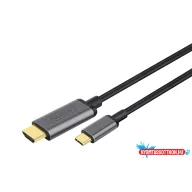   DIGITUS DA-70821 USB C - HDMI A 1,8m szürke video átalakító kábel