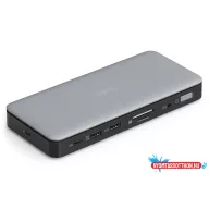   DIGITUS DA-70917 11 portos USB-C 2x HDMI 1x DP 2x USB-A 1x USB-C 1x RJ45 LAN 1x DC 1x Audio dokkolóállomás