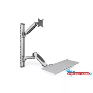   DIGITUS DA-90354 flexibilis monitor VESA 100x100 + billentyűzet tartó konzol fali munkaállomás